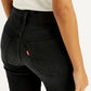 Women's 724 Black Slim Straight Fit High Rise Jeans - Detail View