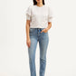 Women's 724 Blue Slim Straight Fit High Rise Jeans - Front View