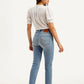Women's 724 Blue Slim Straight Fit High Rise Jeans - Back View