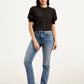 Women's 724 Blue Straight Fit High Rise Jeans - Front View