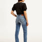 Women's 724 Blue Straight Fit High Rise Jeans - Back View
