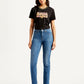 Women's 724 Blue Slim Straight Fit High Rise Jeans - Front View
