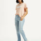 Women's 724 Light Indigo Straight Fit High Rise Jeans - Styleshot View