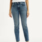 Women's 724 Med Indigo Straight Fit High Rise Jeans - Front View
