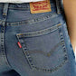 Women's 724 Med Indigo Straight Fit High Rise Jeans - Detail View