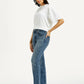Women's 724 Med Indigo Straight Fit High Rise Jeans - Side View