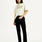 Women's 724 Black Straight Fit High Rise Jeans - Styleshot View