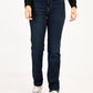 Women's 724 Dark Blue Slim Straight Fit High Rise Jeans - front View