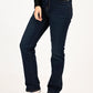 Women's 724 Dark Blue Slim Straight Fit High Rise Jeans - side View