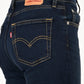 Women's 724 Dark Blue Slim Straight Fit High Rise Jeans - detail View