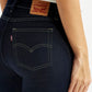 Women's 724 Med Indigo Slim Straight Fit High Rise Jeans - Detail View