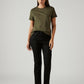 Women's 724 Black Slim Straight Fit High Rise Jeans - Styleshot View