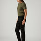 Women's 724 Black Slim Straight Fit High Rise Jeans - Side View