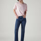 Women's 724 Blue Slim Straight Fit High Rise Jeans - Styleshot View