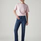 Women's 724 Blue Slim Straight Fit High Rise Jeans - Front View