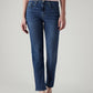 Women's 724 Blue Slim Straight Fit High Rise Jeans - Front View