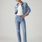 Women's 724 Light Blue Slim Straight Fit High Rise Jeans - Styleshot View