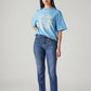 Women's 724 Blue Slim Straight Fit High Rise Jeans - Styleshot View