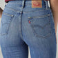 Women's 724 Blue Slim Straight Fit High Rise Jeans - 20 View