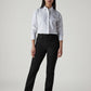 Women's 724 Black Slim Straight Fit High Rise Jeans - Front View