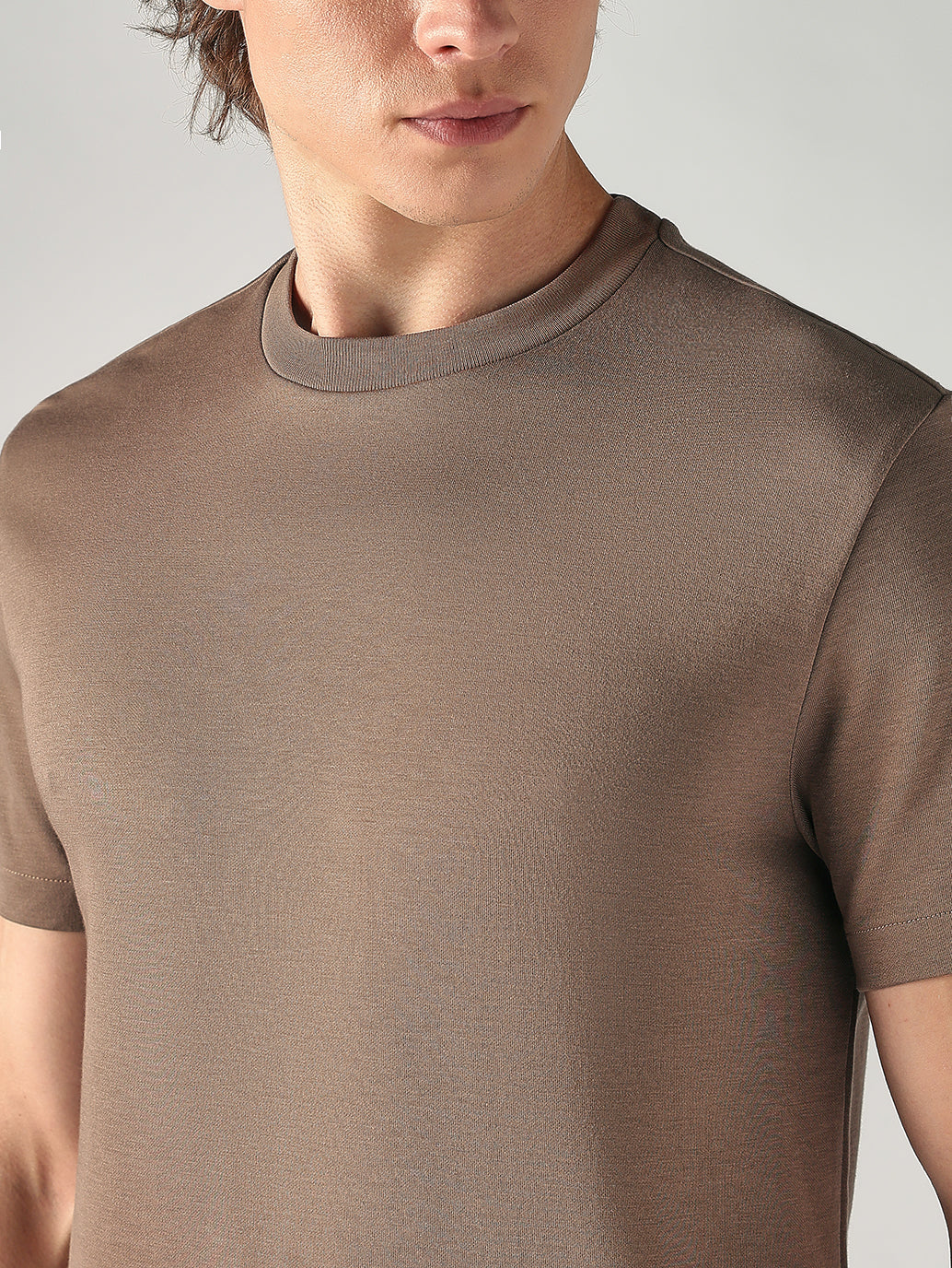 Men's Redloop Solid Slim Fit Interlock T-Shirt - 89f04abd-4245-454c-9a34-d4561c32a2df View