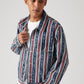 Men's Striped Multicolor Denim Jacket - 6bedf5aad98c32f837ded4a823a09b2b View