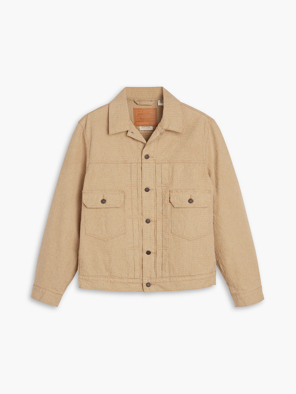 Men's Solid Khaki Relaxed Fit Jacket - 6cbf64d5e480b9916494c42e99256fdb View