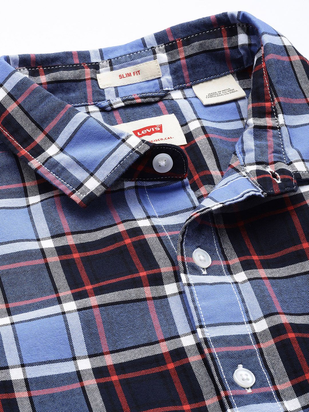 Men's Checkered Slim Fit Shirt - 6ff680da71c1f1fc17f8f0f5eff14031 View