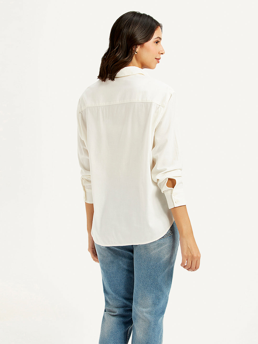 Women's Solid Relaxed Fit Shirt - 706c4a65e02a04d92a08a959437150ec View