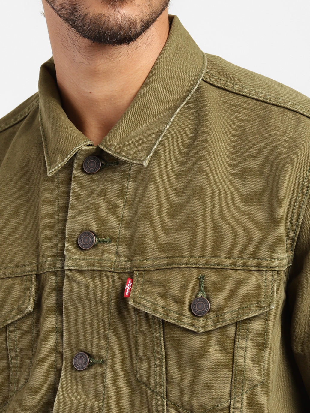 Men's Solid Spread Collar Jacket - 161855e7-8246-48b6-bfcf-48e93f39f168 View
