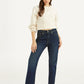 Women's Dark Blue Wedgie Straight Fit Mid Rise Jeans - 7272c437394b88772101acc983f17062 View