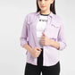 Women's Solid Spread Collar Shirt - 6d46b7f9-d1f2-45a3-bf0f-f18adb99196d View