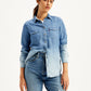 Women's Solid Regular Fit Denim Shirt - Styleshot View