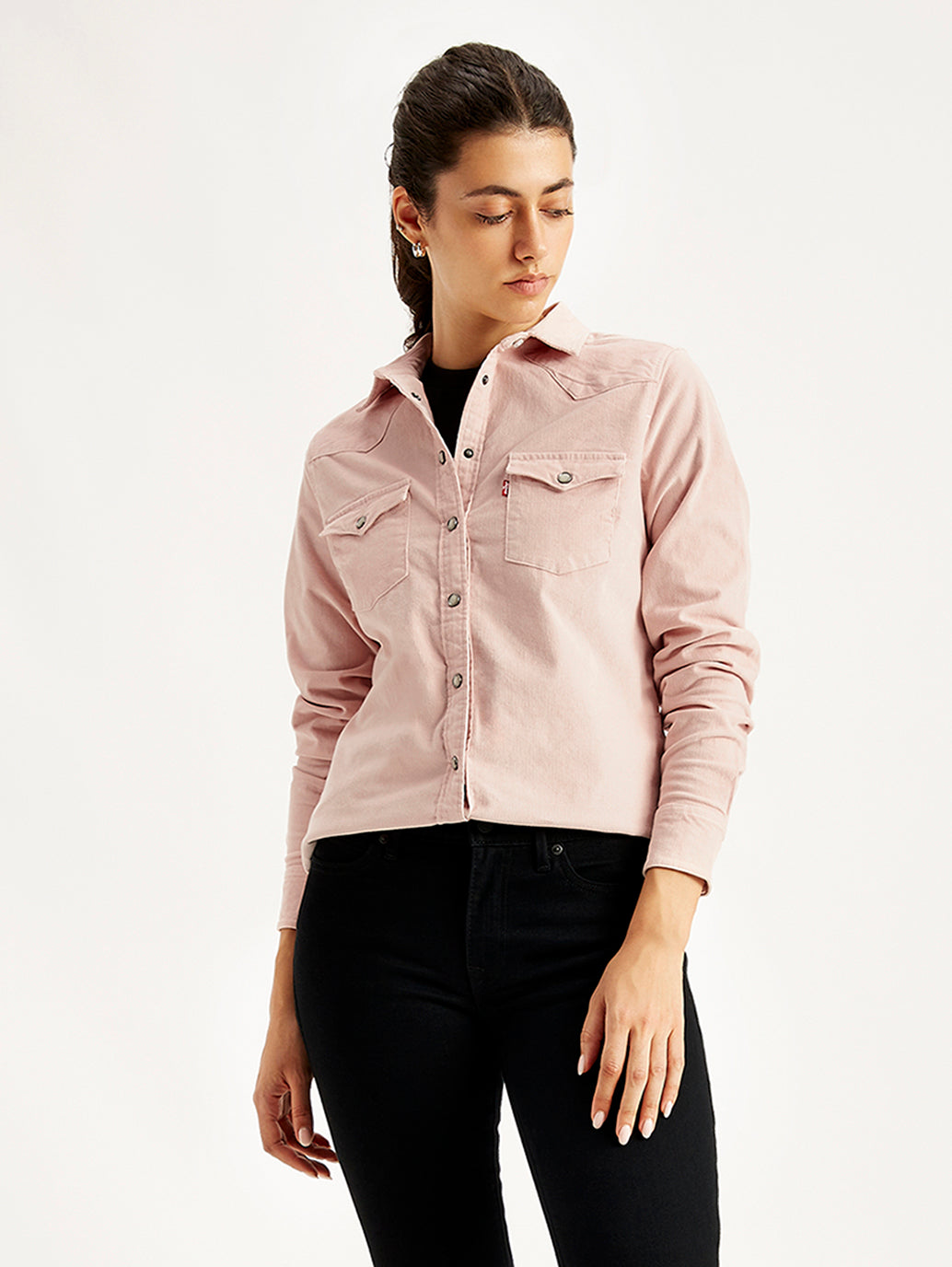 Women's Solid Regular Fit Shirt - Styleshot View