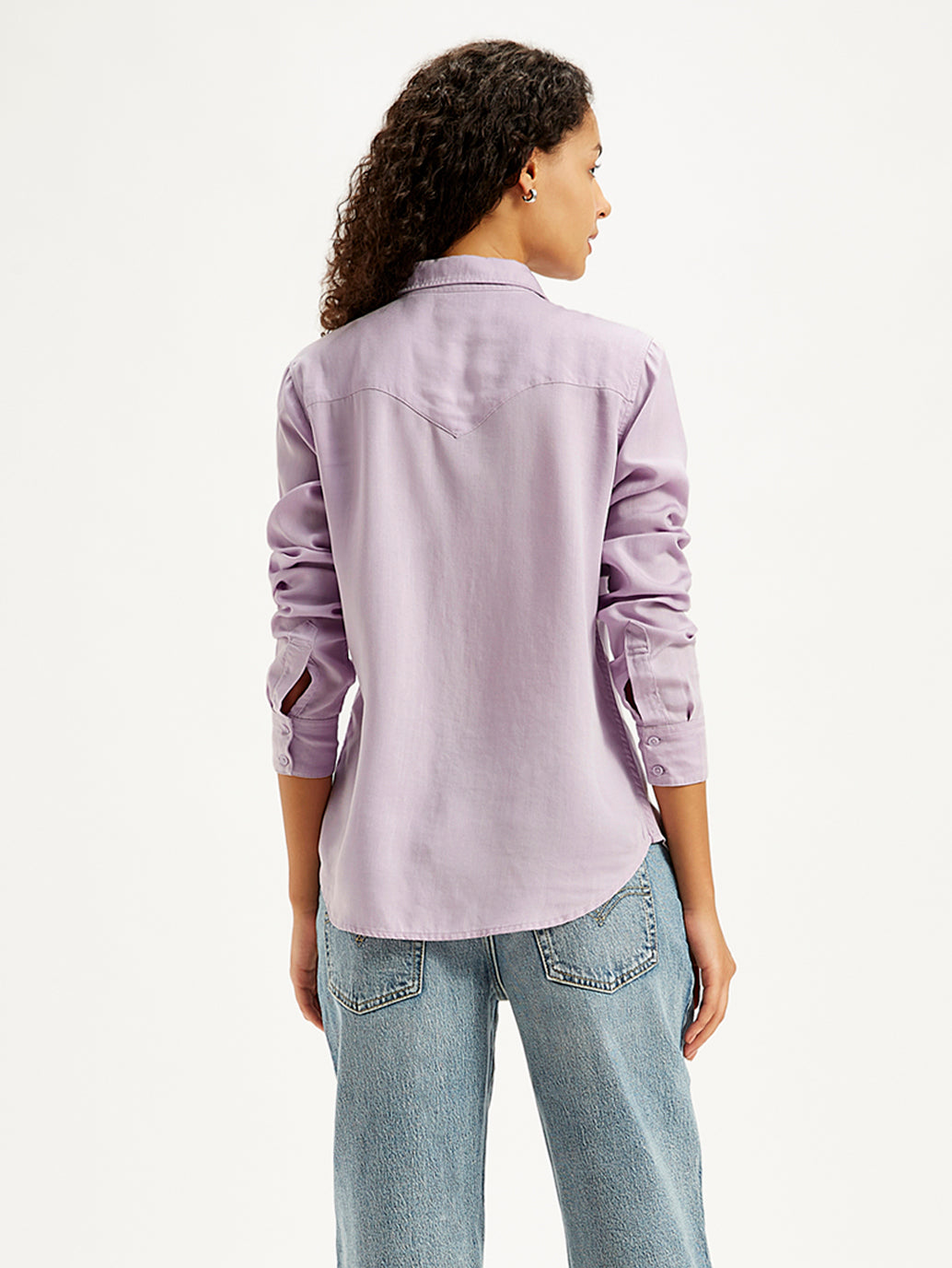 Women's Solid Regular Fit Denim Shirt - cd692e2b-39b7-4a62-92b2-629736dec1d0 View