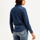 Women's Solid Spread Collar Shirt - Back View