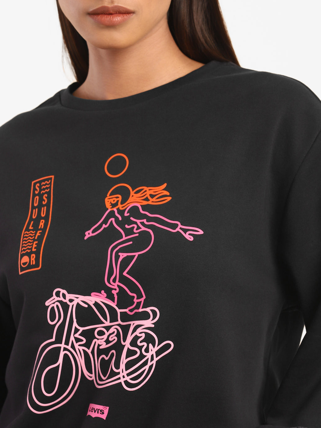 Graphic Sweatshirt From The Levi's Motorcycle Collection - 396e5260-9569-422c-acd2-6a34be60ef65 View
