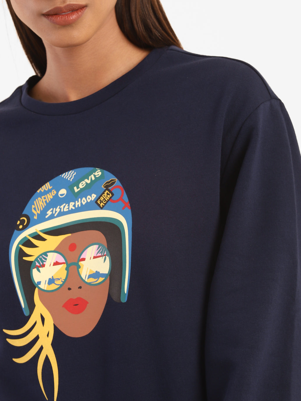 Graphic Sweatshirt From The Levi's Motorcycle Collection - 7e8ca96d-c1e0-4581-8e76-5d9af355b3db View