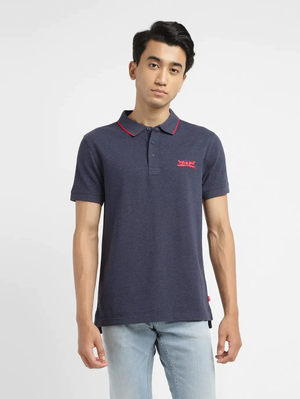 Men's Solid Slim Fit Polo T-shirt - 86d4a509-5c66-4419-bab2-00c282288291 View