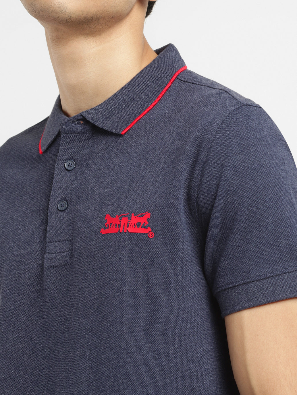 Men's Solid Slim Fit Polo T-shirt - 1f047461-5d4a-471f-8a4f-b5a88b6b5c70 View
