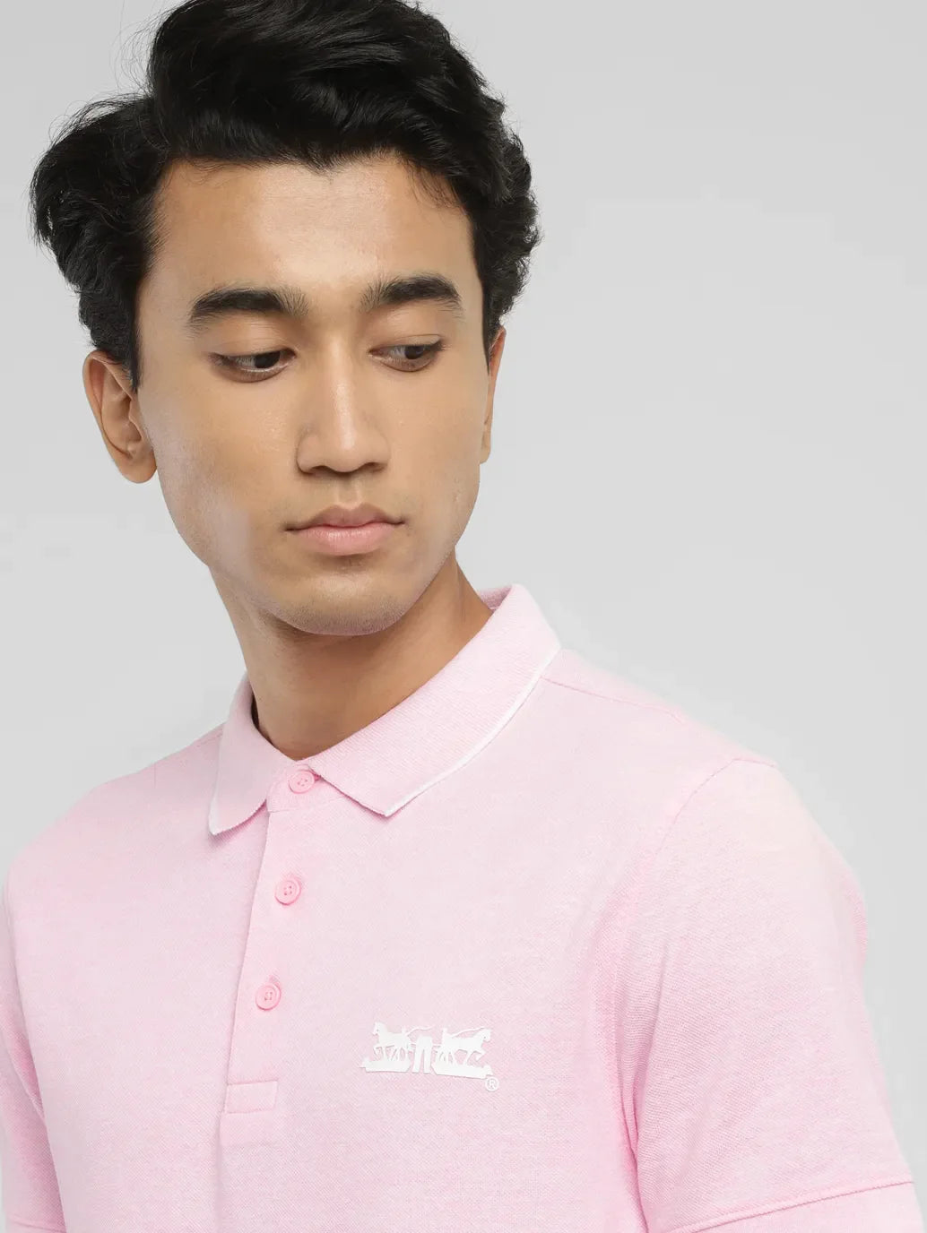Men's Solid Slim Fit Polo T-shirt - 2e71d393-a75d-4715-b82c-c7690a574614 View