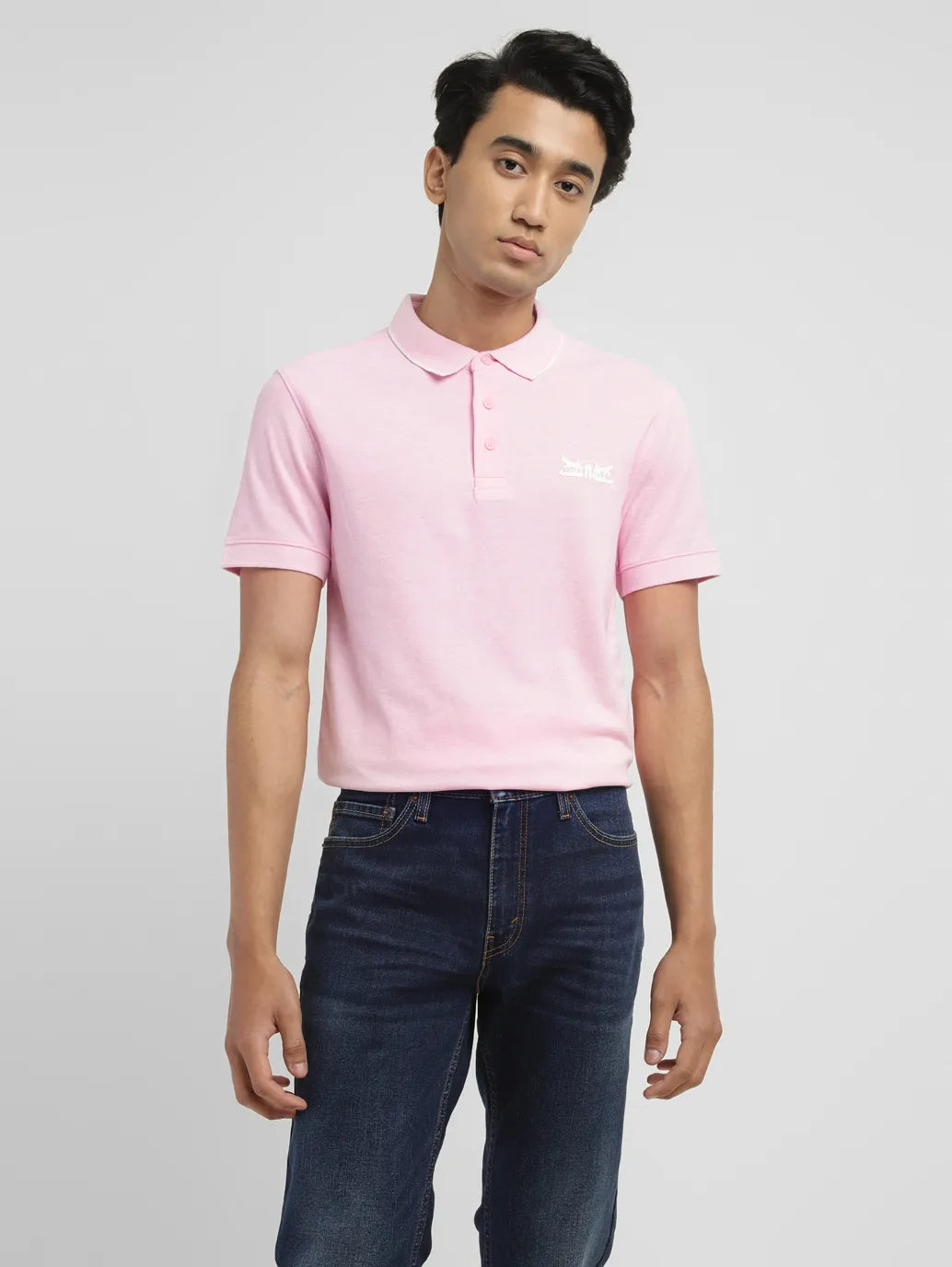 Men's Solid Slim Fit Polo T-shirt - 96a55478-1a85-4ee0-ab44-a913695d3742 View