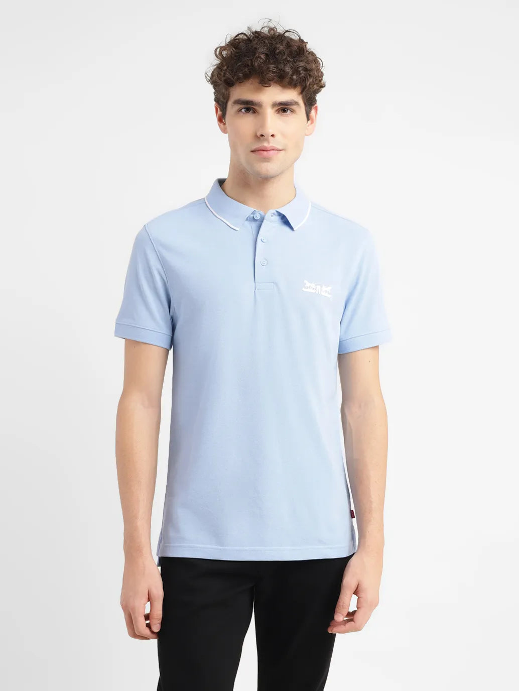 Men's Solid Slim Fit Polo T-shirt - ded92f72-488f-4da1-a3b7-59e17a0cf125 View