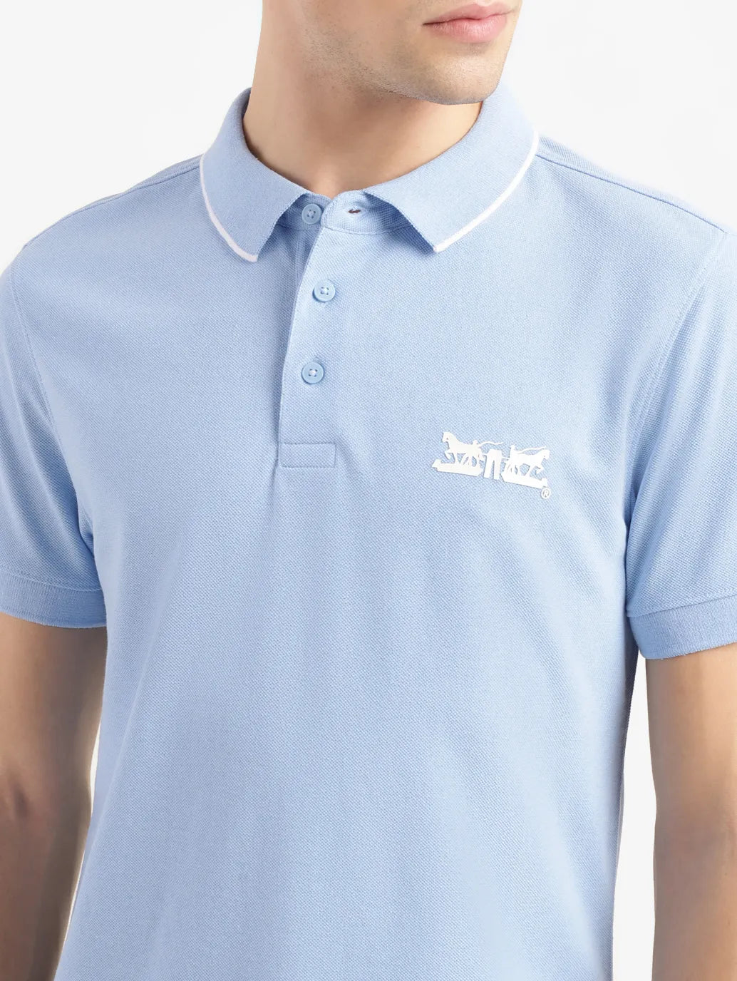 Men's Solid Slim Fit Polo T-shirt - 29e4153f-dc87-4a5f-9688-5df953718caa View