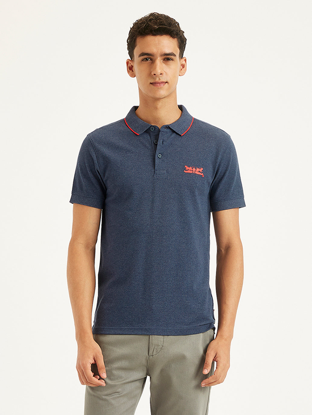 Men's Solid Slim Fit Polo T-Shirt - dcd1c2a2-15c9-4a8e-b27f-a6e3994618cb View