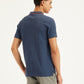 Men's Solid Slim Fit Polo T-Shirt - Back View