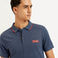 Men's Solid Slim Fit Polo T-Shirt - Detail View