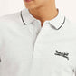 Men's Solid Slim Fit Polo T-Shirt - Detail View