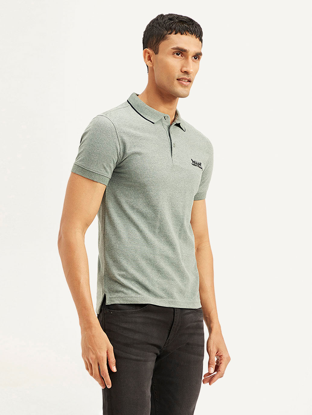 Men's Solid Slim Fit Polo T-shirt - f8205117-6c92-489c-ac02-65d70f13a7bf View