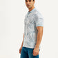 Men's Printed Slim Fit Polo T-Shirt - Side View